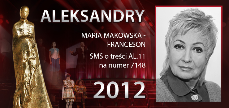 Gosowanie na Aleksandry 2012 trwa - prezentujemy aktork Mari Makowsk - Franceson