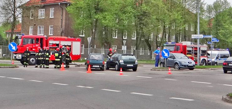 Wypadek na skrzyowaniu ulic Grottgera - czykiej - Rawskiej 