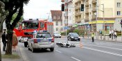 Wypadek na ul. Hetmaskiej. Motocyklista zderzy si z autem osobowym
