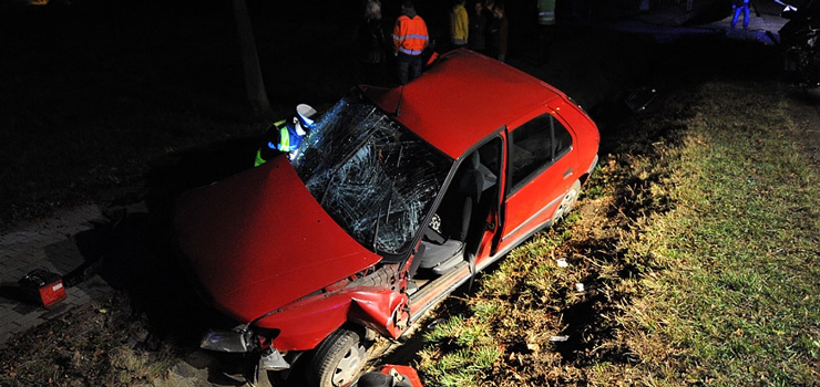Cztery osoby ranne po gronym wypadku w Kazimierzowie