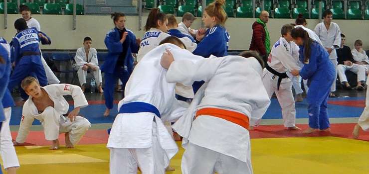  Srebrna medalistka olimpijska zagocia w Elblgu na treningach judo