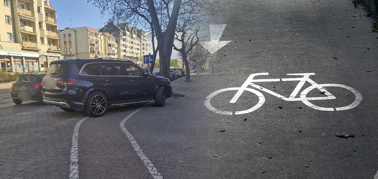 Parkowanie na ścieżce rowerowej to nie „chwila postoju” — to realne zagrożenie dla innych