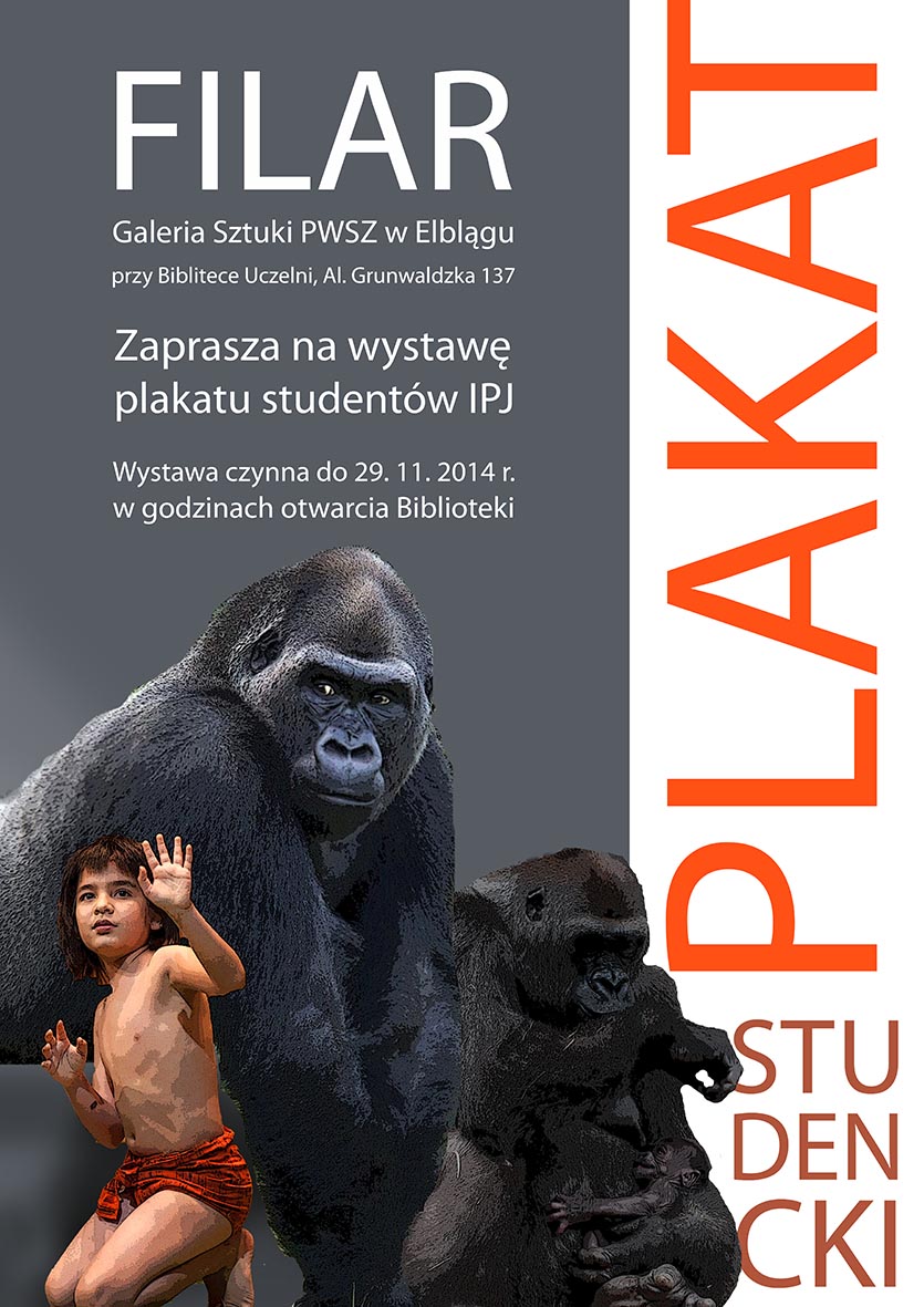 Wystawa plakatw wykonanych przez studentw Instytutu Pedagogiczno-Jzykowego PWSZ w Elblgu