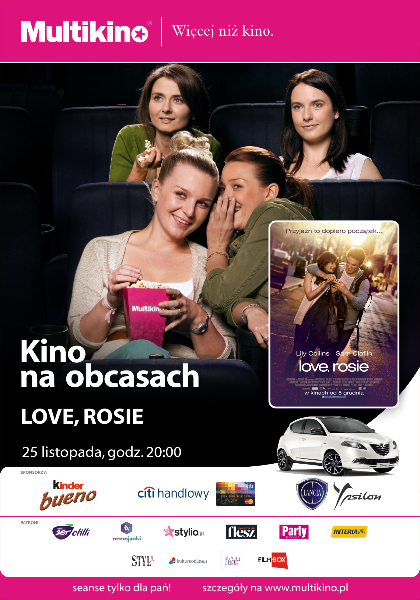 Przyja to dopiero pocztek… - czyli „Love, Rosie” przedpremierowo w ramach cyklu „Kino na Obcasach”
