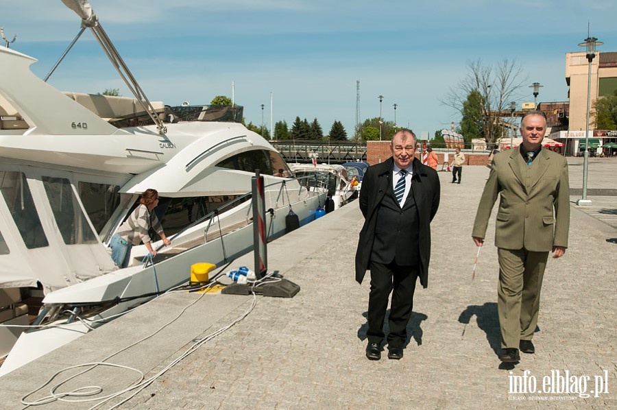 Prezydent Wilk zwiedza jachty przy Bulwarze Zygmunta Augusta, fot. 26