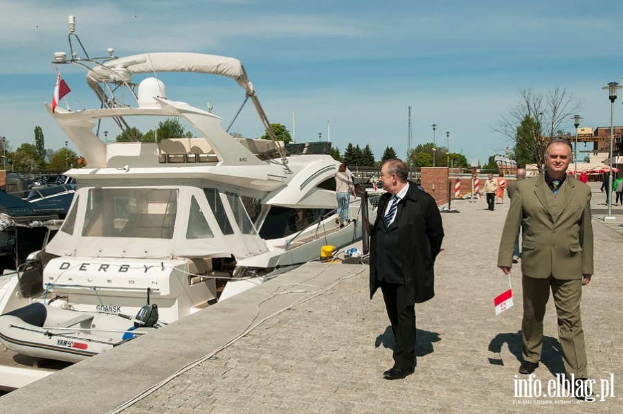 Prezydent Wilk zwiedza jachty przy Bulwarze Zygmunta Augusta, fot. 27