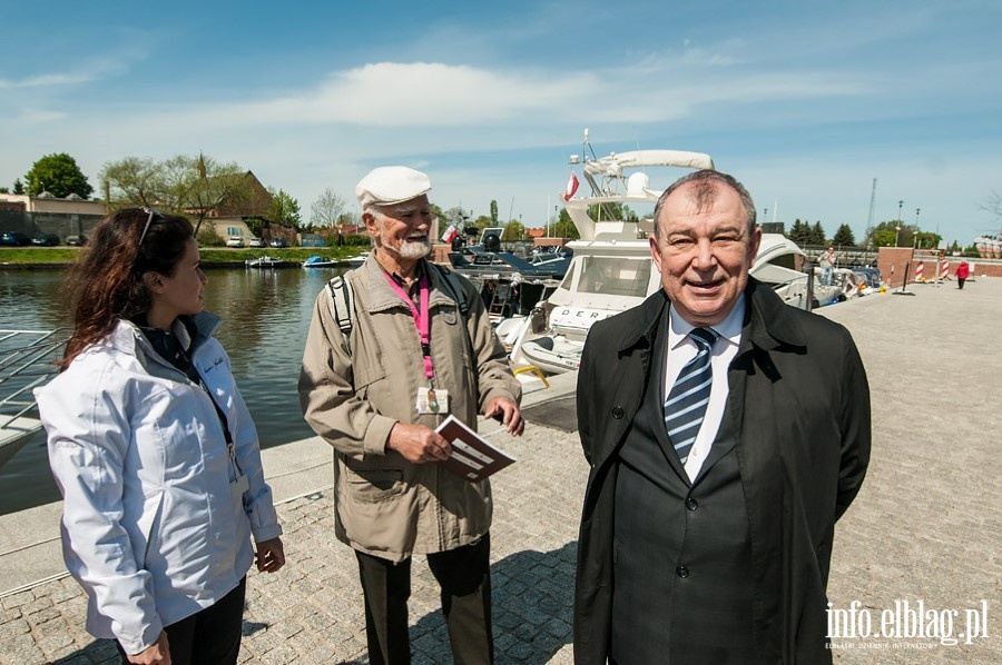 Prezydent Wilk zwiedza jachty przy Bulwarze Zygmunta Augusta, fot. 29