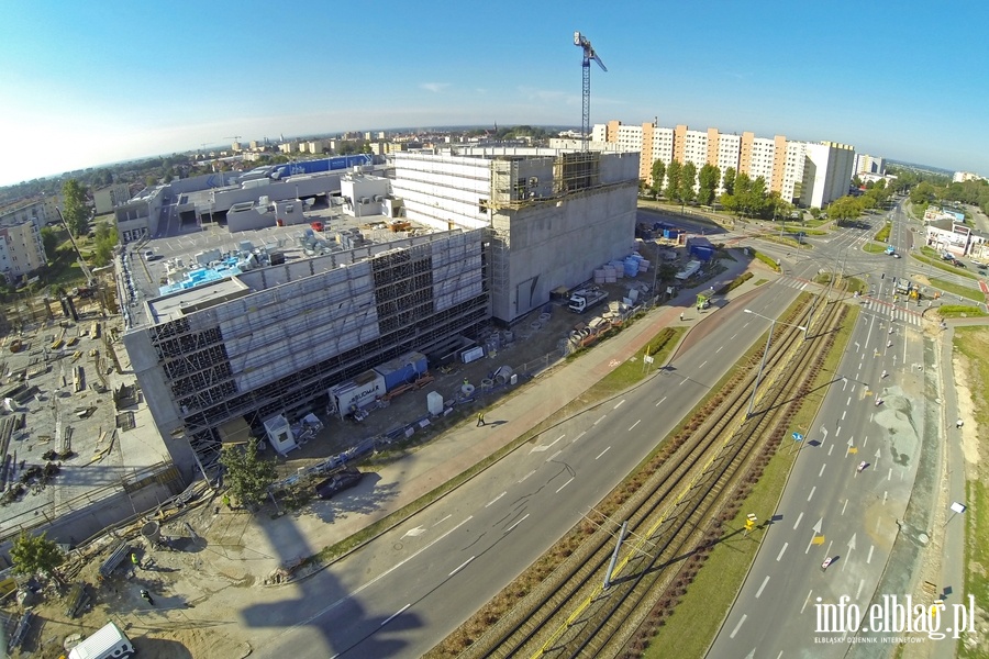 Rozbudowa Centrum Handlowego Ogrody w Elblgu z perspektywy lotu ptaka, fot. 7