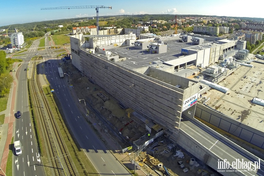 Rozbudowa Centrum Handlowego Ogrody w Elblgu z perspektywy lotu ptaka, fot. 15