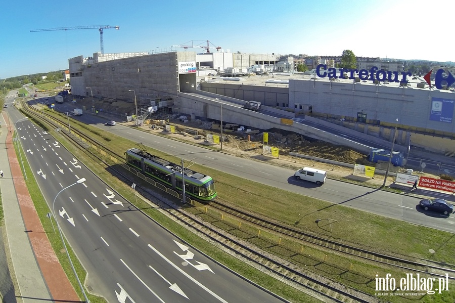 Rozbudowa Centrum Handlowego Ogrody w Elblgu z perspektywy lotu ptaka, fot. 18