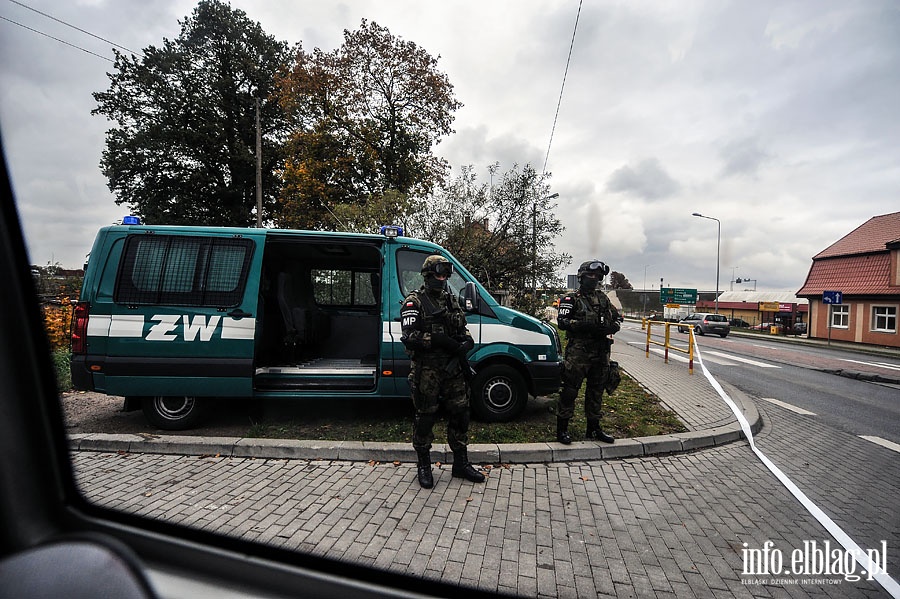 Atak terrorystw na stacj pomp Fiszewka - F przy ul.Warszawskiej w Elblgu, fot. 82