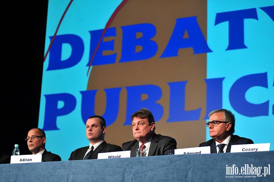 Debata publiczna z udziaem kandydatw na prezydenta miasta Elblg , fot. 7