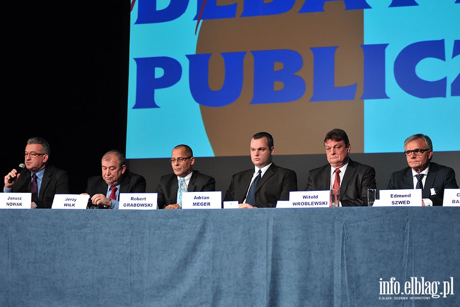 Debata publiczna z udziaem kandydatw na prezydenta miasta Elblg , fot. 19