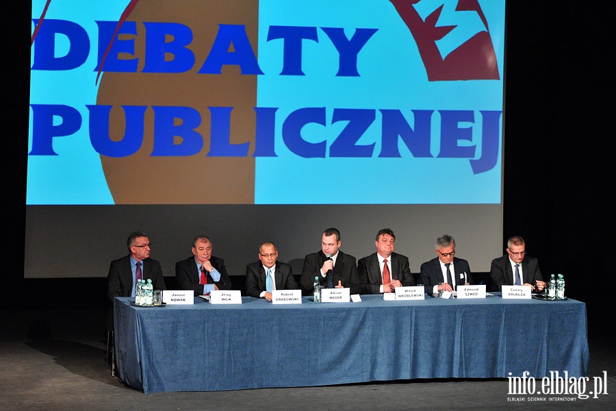 Debata publiczna z udziaem kandydatw na prezydenta miasta Elblg , fot. 33