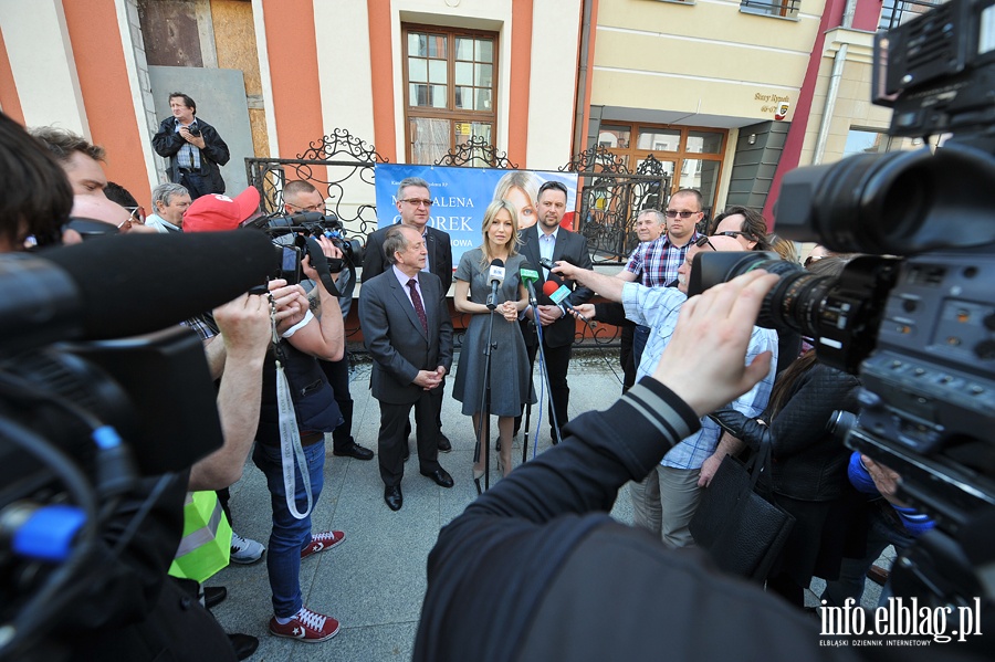 Kandydatka na Prezydenta RP Magdalena Ogrek w Elblgu, fot. 16