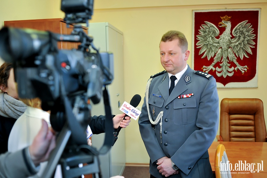 Inspektor Krzysztof Konert nowym komendantem Policji w Elblgu, fot. 1