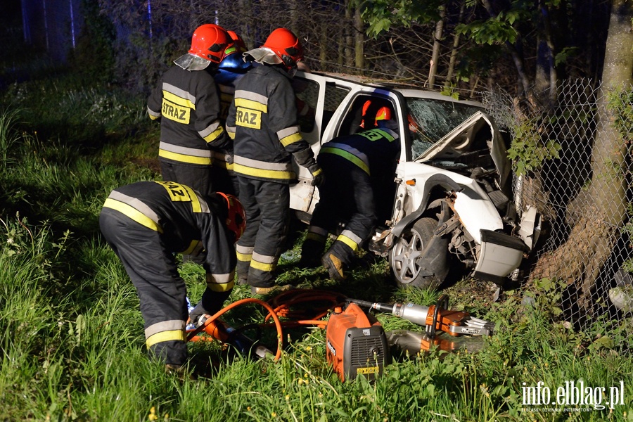 Wypadek w Gronowie Grnym. Pi osb rannych, kierowca prawdopodobnie pijany!, fot. 2