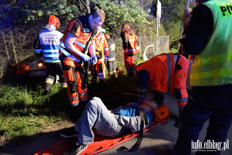 Wypadek w Gronowie Grnym. Pi osb rannych, kierowca prawdopodobnie pijany!, fot. 6