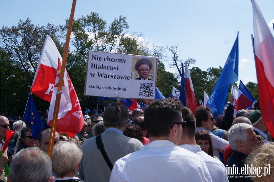 Elblanie podczas stoecznego przemarszu KOD "Jestemy i bdziemy w Europie!", fot. 13