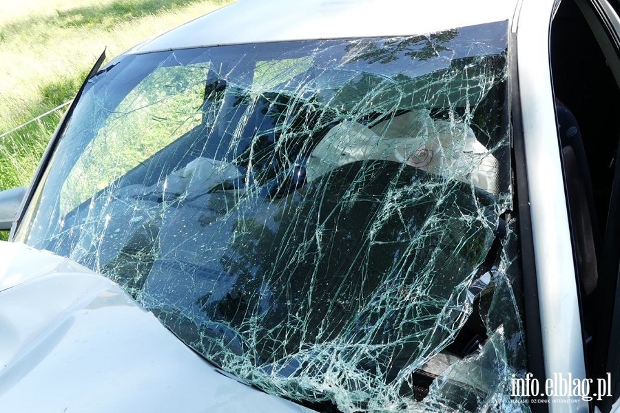 Wypadek koo Zastawna. Ranny kierowca w szpitalu po uderzeniu autem w drzewo, fot. 12