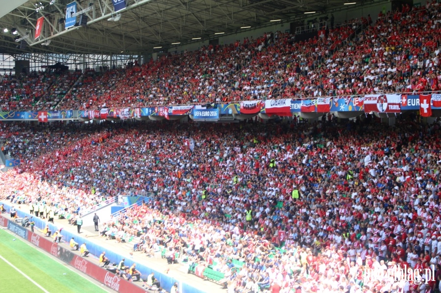 Fotoreporta z meczu Polska - Szwajcaria w Saint Etienne na EURO 2016, fot. 30