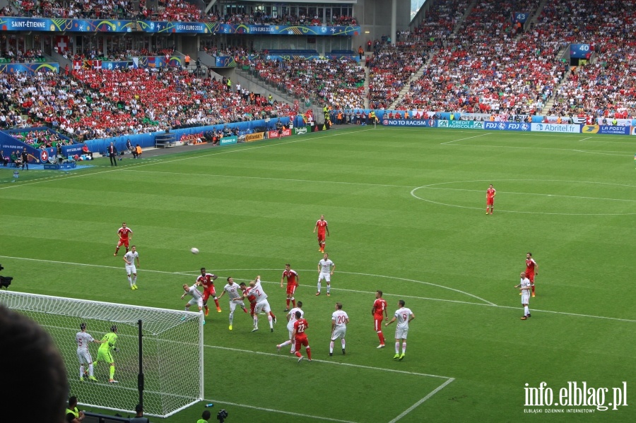Fotoreporta z meczu Polska - Szwajcaria w Saint Etienne na EURO 2016, fot. 31