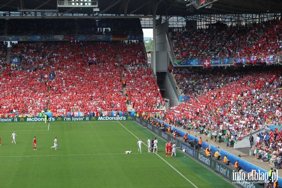 Fotoreporta z meczu Polska - Szwajcaria w Saint Etienne na EURO 2016, fot. 37