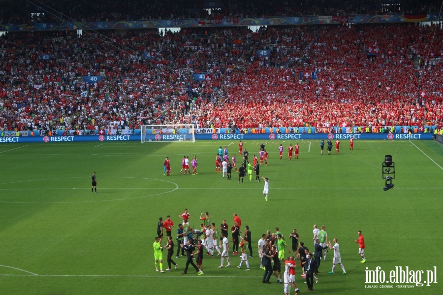 Fotoreporta z meczu Polska - Szwajcaria w Saint Etienne na EURO 2016, fot. 47