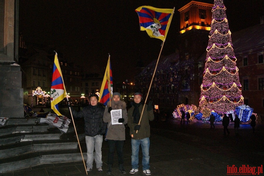 Manifestacja w Warszawie w obronie Tybetu, fot. 4