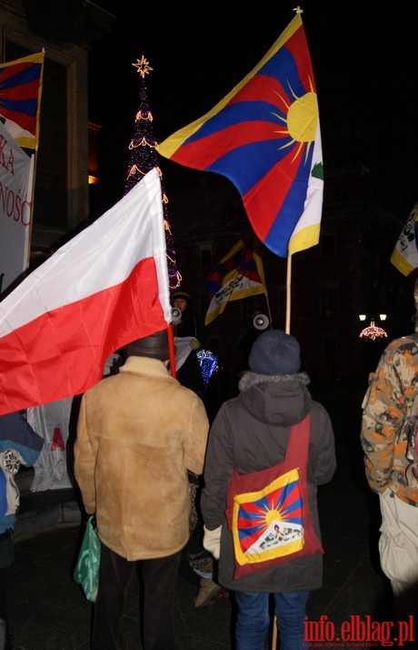 Manifestacja w Warszawie w obronie Tybetu, fot. 8