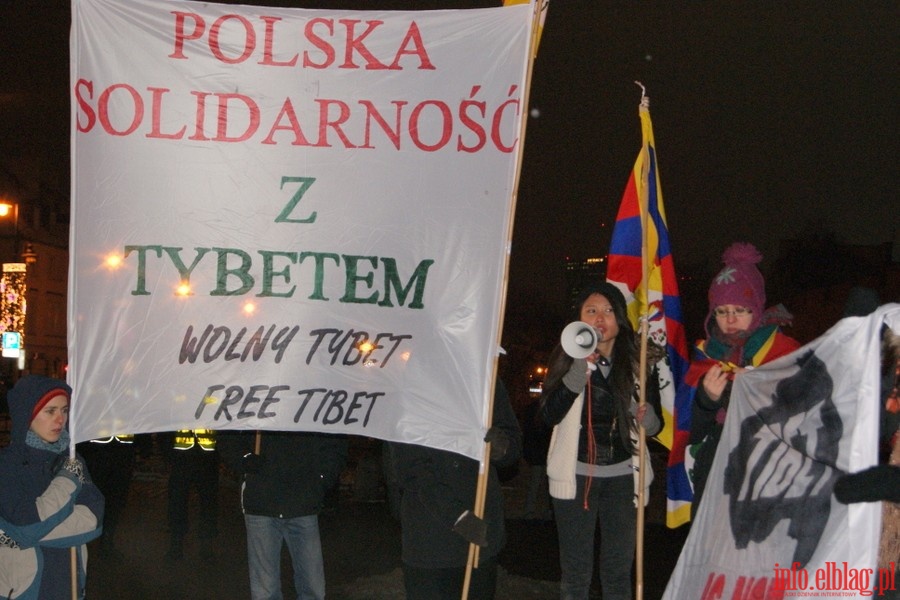 Manifestacja w Warszawie w obronie Tybetu, fot. 10