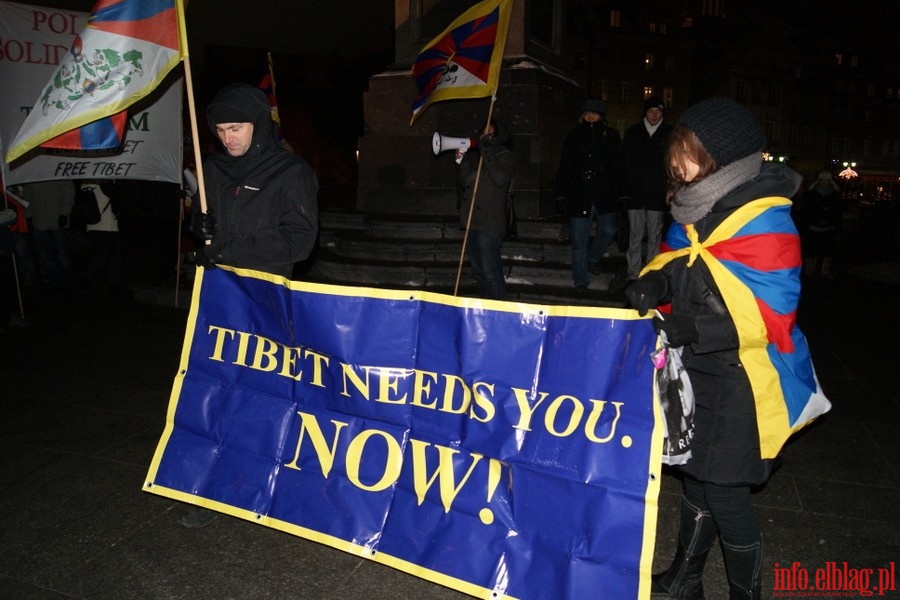 Manifestacja w Warszawie w obronie Tybetu, fot. 13