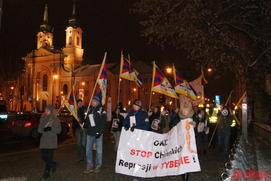 Manifestacja w Warszawie w obronie Tybetu, fot. 24