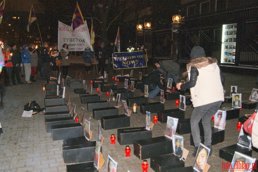 Manifestacja w Warszawie w obronie Tybetu, fot. 30