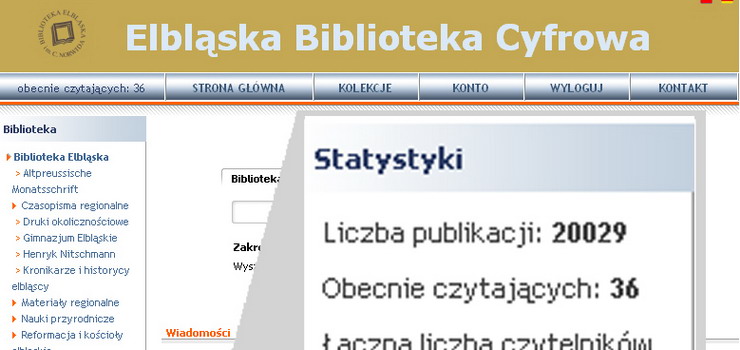 20 tysicy publikacji Elblskiej Biblioteki Cyfrowej