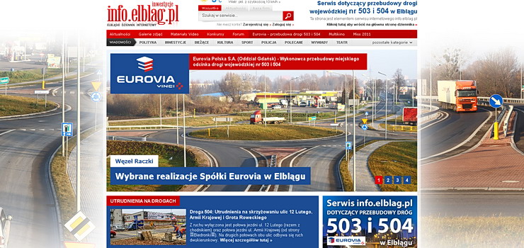 Przebudowa drg 503 i 504 – ruszy specjalny serwis o najwikszych inwestycjach drogowych w Elblgu
