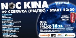 Noc Kina w 26 kinach, w caej Polsce! - wygraj bilety