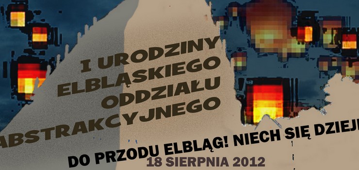 Fireshow na urodziny Elblskiego Oddziau Abstrakcyjnego