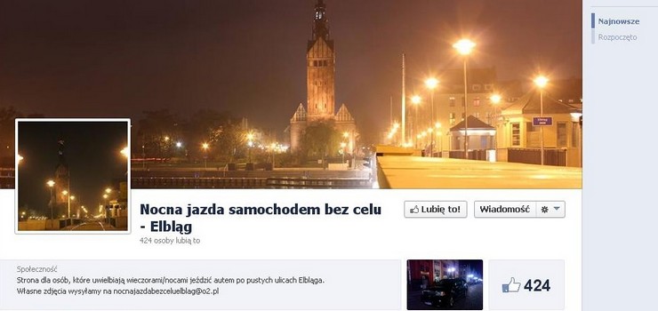 Nocna jazda samochodem po Elblągu bez celu? Dla prawdziwych fanów czterech kółek