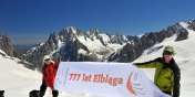 Elblanie na Mont Blanc. Na ''Dach Europy'' wnieli baner informujcy o 777-leciu Elblga