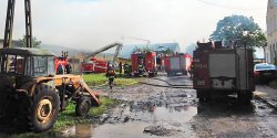 Poar w Jeziorze. "Straak odnis uraz okcia w wyniku upadku z drabiny"