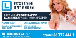 Wysza Szkoa Jazdy - jedyna szkoa prowadzona przez egzaminatora z wieloletnim dowiadczeniem