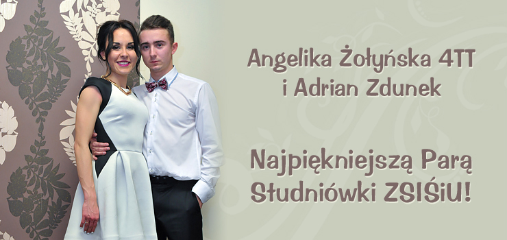 Angelika oyska i Adrian Zdunek - Najpiekniejsz Par Studniwki ZSIiU 