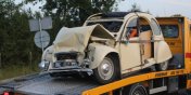 Czoowe zderzenie w drodze do Stegny. Dwie osoby z Francji i Woch poszkodowane