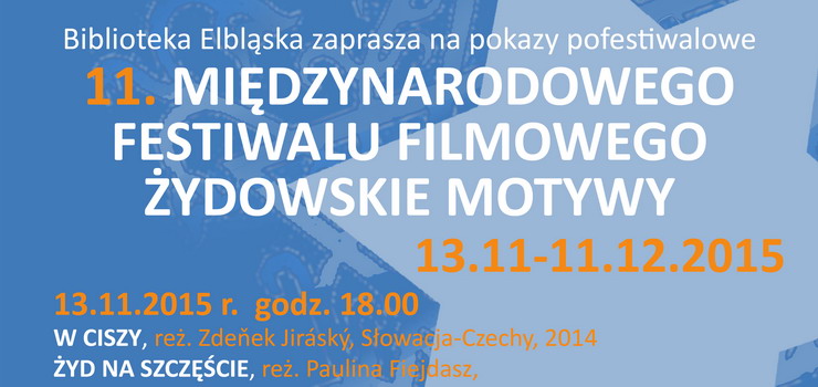 Projekcja filmw z 11. MFF ydowskie Motywy