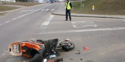 By tak pijany, e spad z motoroweru. Mia ponad 3,5 promila