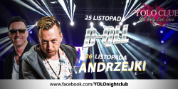 Koncert zespou B-QLL i Andrzejki w YOLO Club