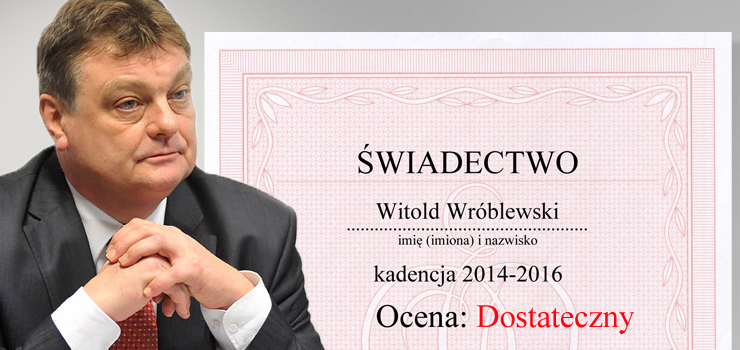 Witold Wrblewski oceniony za dwa lata prezydentury. Czytelnicy INFO byli rozdarci