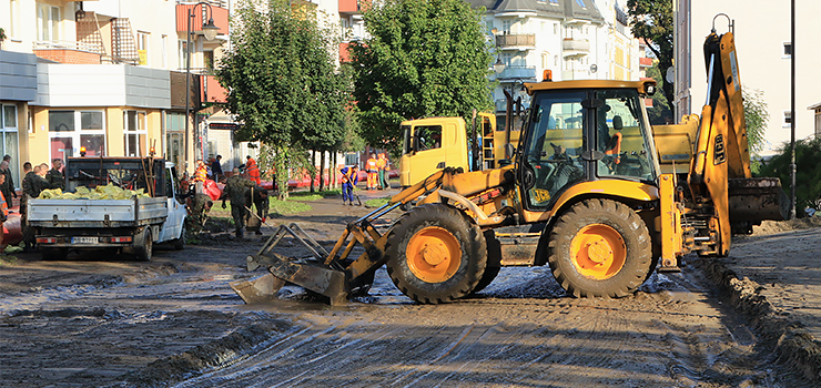 Wstępne straty związane ze skutkami powodzi wyniosły w Elblągu ponad 14 mln zł
