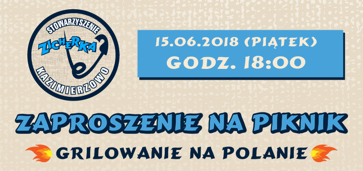 Zaproszenie na piknik - Grilowanie na polanie